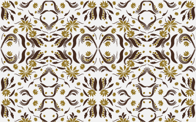 Folk Flowers Print Motivo floreale Arte etnica