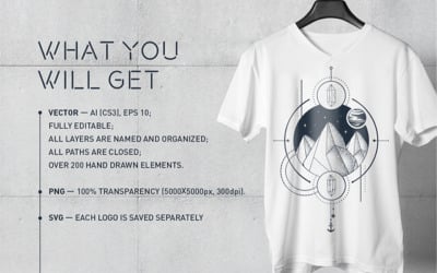 Geometric Nature. 20 Greative Logos