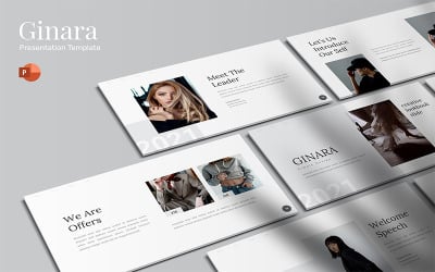 Ginara - Modèle PowerPoint de Lookbook