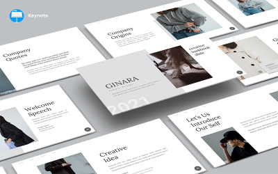 Ginara — szablon Keynote w Lookbooku
