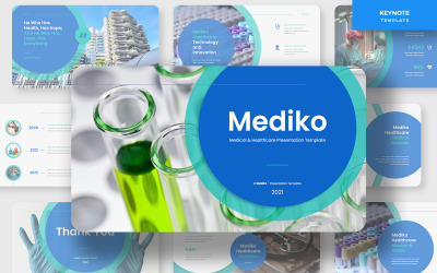 Mediko - Medisch &amp;amp; Gezondheidszorg Zakelijk Keynote-sjabloon