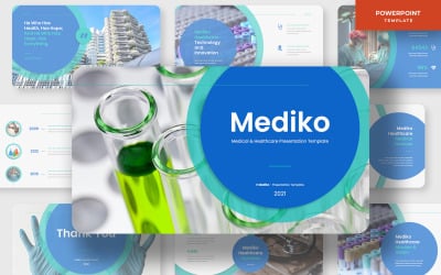 Mediko - Medizin &amp;amp; Gesundheitswesen Business PowerPoint-Vorlage