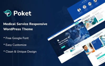 Poket - Medical Service Responsivt WordPress-tema