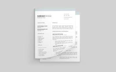 Subham Dhage CV Resume Template