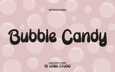 Bubble Candy Groovy Display-Schriftart