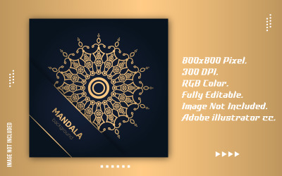Creative Luxury Gold Mandala Design