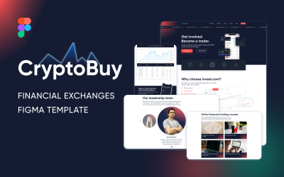 CryptoBuy Ui-sjabloon voor ontwerper