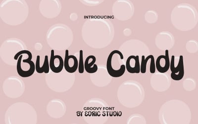 Czcionka wyświetlacza Bubble Candy Groovy