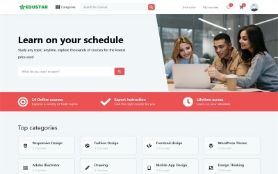 Edustar - шаблон освітнього сайту