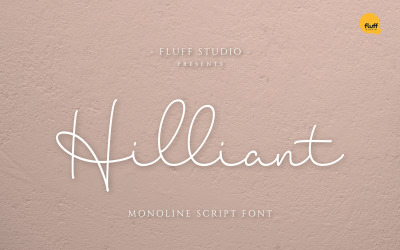Hilliant - Carattere Script Monoline