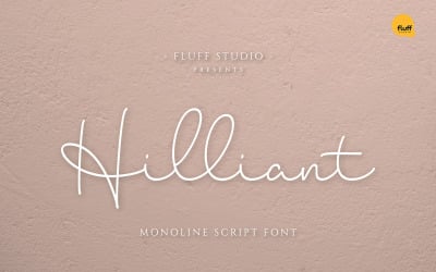 Hilliant - Monoline Script Font