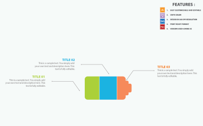 Akkumulátor Infographic Sablon