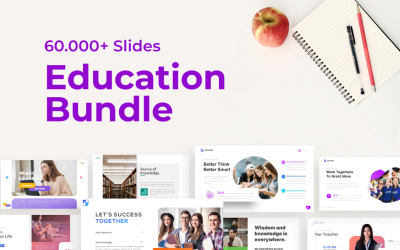 Mais de 60.000 modelos de PowerPoint de pacote educacional