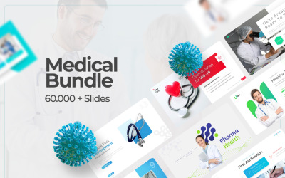 Mais de 60.000 modelos de PowerPoint de pacote médico