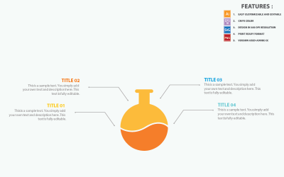 Modello di infografica di scienza