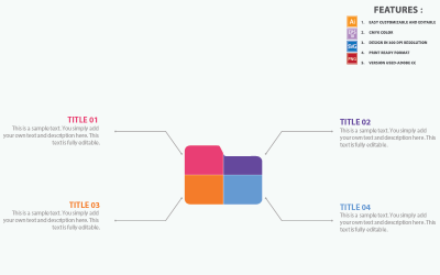 Modello di infografica file