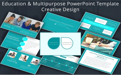 Modelo de PowerPoint multifuncional para educação