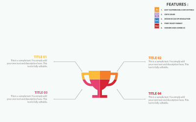 Trophy Infographic šablona