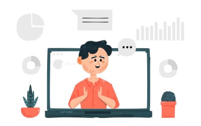 Web Semineri Konsept Çizimi