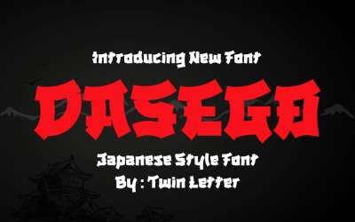 DASEGO - Lettertype in Japanse stijl