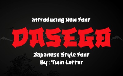 DASEGO - typsnitt i japansk stil