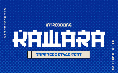 KAWARA - Schriftart im japanischen Stil