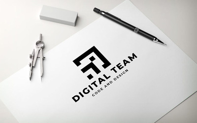 Logo professionale del team digitale