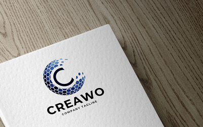 Логотип Crea World Letter C Pro