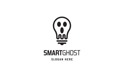 Modello di logo fantasma intelligente