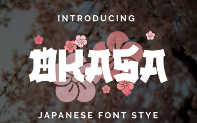 OKASA - lettertype in Japanse stijl