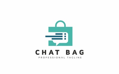 Chat Bag Modern Logo Template