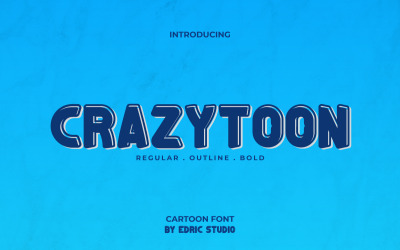 Crazytoon Cartoon Display teckensnitt