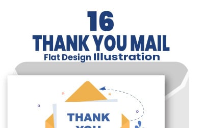 16 Email Thank You Banner Illustration