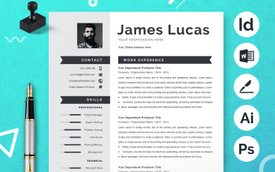 James Lucas / Modèle de CV
