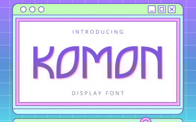Komon - Грайливий дисплейний шрифт