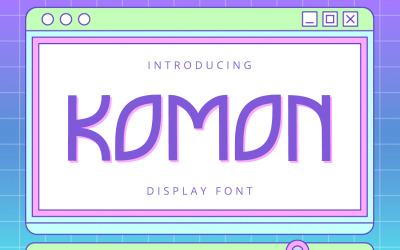 Komon - Verspielte Displayschrift