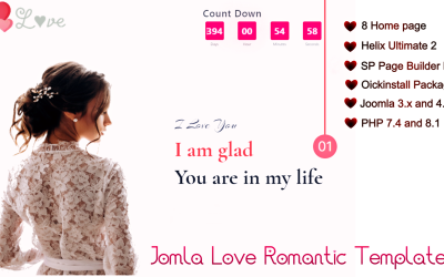 Romantic Love Joomla 4 Template