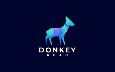 Estilo do logotipo Donkey Gradient