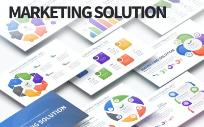Marketinglösung - PowerPoint-Infografik-Folie