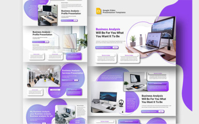 Modello di diapositive Google per l&amp;#39;analisi aziendale