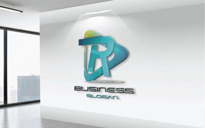 RD Text Logo Concetti del simbolo di RD
