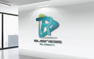 RD-Text-Logo-Konzepte des Symbols von RD