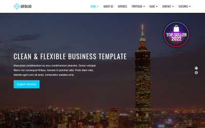 Ufolio - 多用途及作品集 Joomla 4、5 和 6 模板