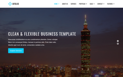 Ufolio - Modèle Joomla 4 polyvalent et portfolio