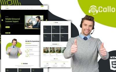 Callon Outsourcing Call Center Landing Page Vorlage