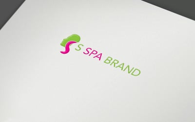 Design de logotipo do S Spa Beauty Shop