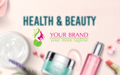 Hälsa Skönhet Shop Logotypdesign