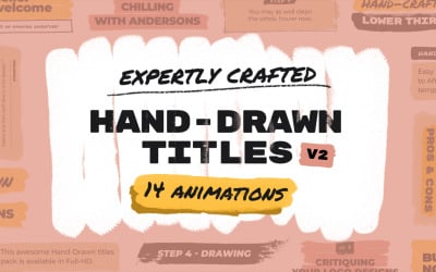 Hand Drawn Brush Titles 2 Premiere Pro Templates