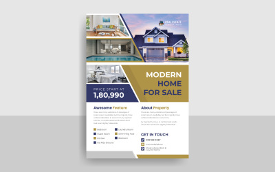 Immobilien Flyer Vorlagendesign