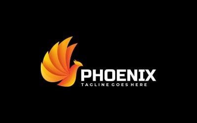 Logo de dégradé Phoenix vectoriel